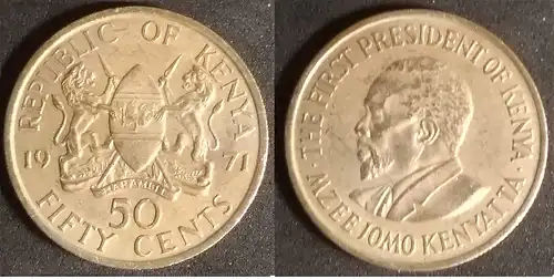 Kenia - 50 cents 1971