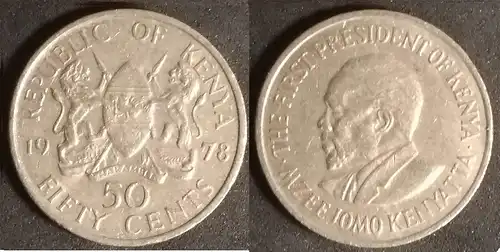 Kenia - 50 cents 1978