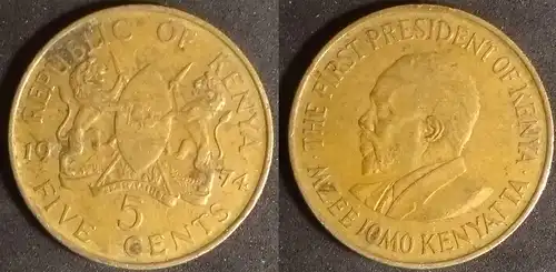 Kenia - 5 cents 1974 