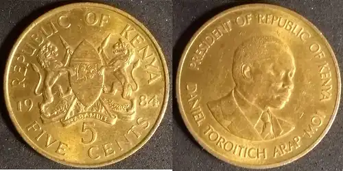 Kenia - 5 cents 1984 