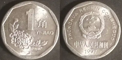 China - 1 jiao 1997 