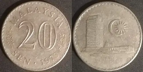 Malaysia - 20 sen 1973 