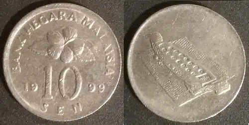 Malaysia - 10 sen 1999 