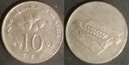 Malaysia - 10 sen 2001 
