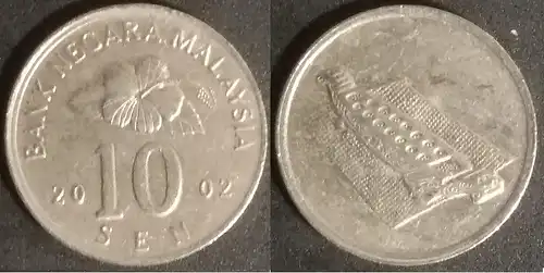Malaysia - 10 sen 2002 