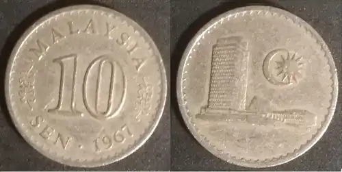 Malaysia - 10 sen 1967 