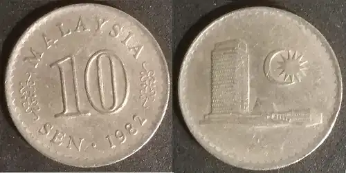 Malaysia - 10 sen 1982 