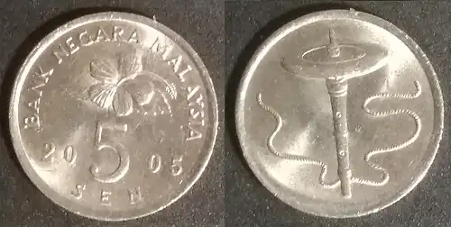 Malaysia - 5 sen 2005 