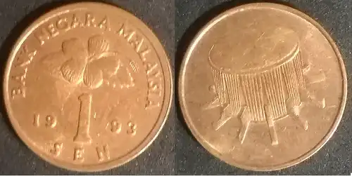 Malaysia - 1 sen 1993 