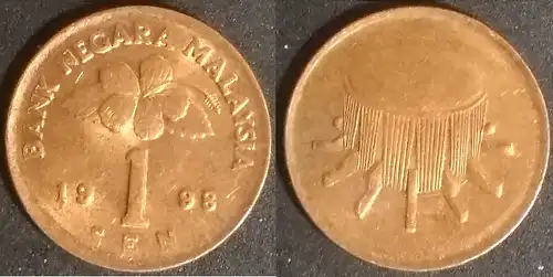 Malaysia - 1 sen 1998 