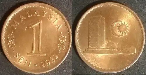 Malaysia - 1 sen 1981