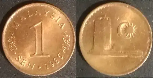 Malaysia - 1 sen 1986 