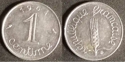 Frankreich - 1 Centime 1964 
