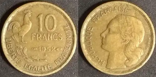 Frankreich - 10 Franken 1952 B