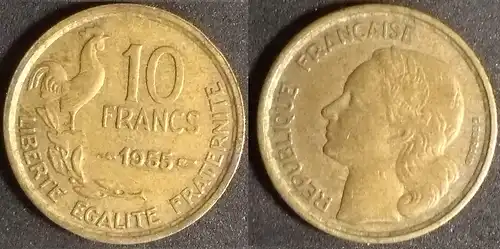 Frankreich - 10 Franken 1955 