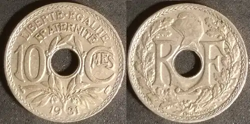 Frankreich - 10 Centimes 1931
