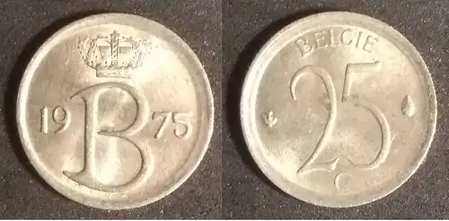 Belgien - 25 Centime 1975 België 