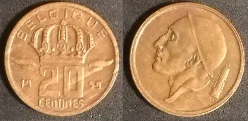 Belgien - 20 Centime 1959 Belgique