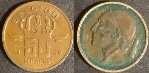 Belgien - 50 Centime 1955 Belgique