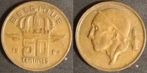 Belgien - 50 Centime 1964 Belgique