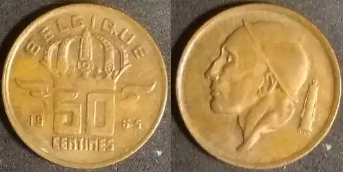 Belgien - 50 Centime 1965 Belgique 