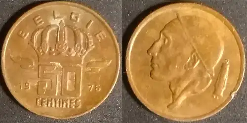 Belgien - 50 Centime 1976 België 