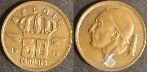 Belgien - 50 Centime 1978 België 