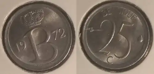 Belgien - 50 Centime 1972 Belgique 