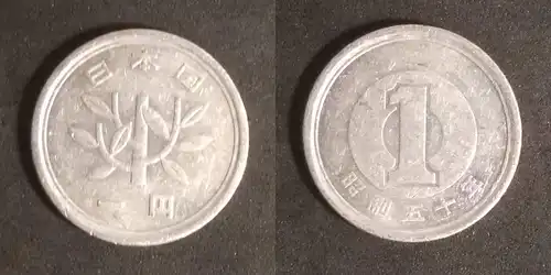 Japan - 1 Yen 1975 gebraucht