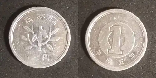 Japan - 1 Yen 1993 gebraucht