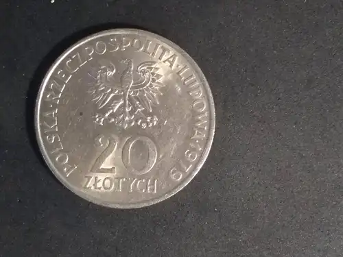 Polen - 20 Zlotych 1979 - Internationales Jahr des Kindes