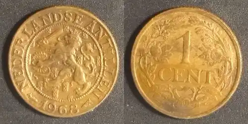 Niederländische Antillen  - 1 Cent 1968 Fisch 