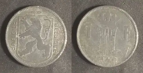 Belgien - 1 Franken 1946 Belgie - Belgique