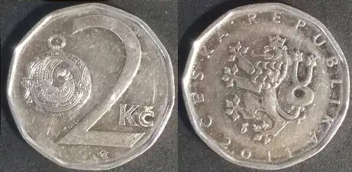 Tschechische Republik - 2 Kronen 2011 gebraucht 