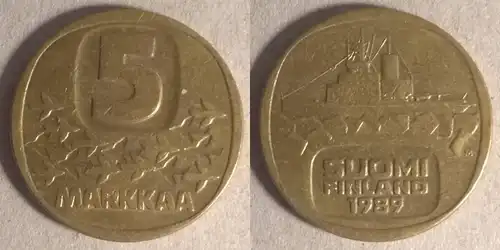 Finnland - 5 Mark 1989 