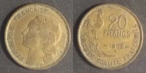 Frankreich - 20 Franken 1952 B 