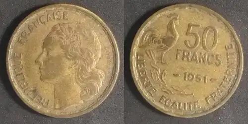 Frankreich - 50 Franken 1951 