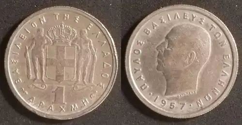 Griechenland  - 1 Drachme 1957 