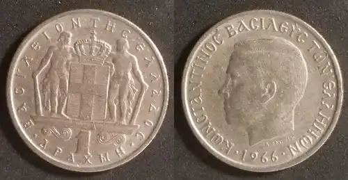 Griechenland  - 1 Drachme 1966