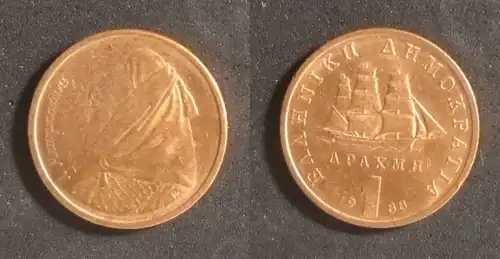 Griechenland  - 1 Drachme 1988 