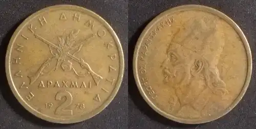 Griechenland  - 2 Drachmen 1978