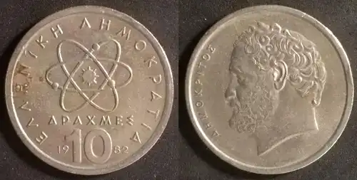 Griechenland  - 10 Drachmen 1982 