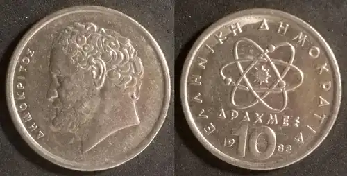 Griechenland  - 10 Drachmen 1988