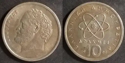 Griechenland  - 10 Drachmen 1994 