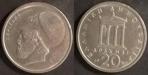 Griechenland  - 20 Drachmen 1980