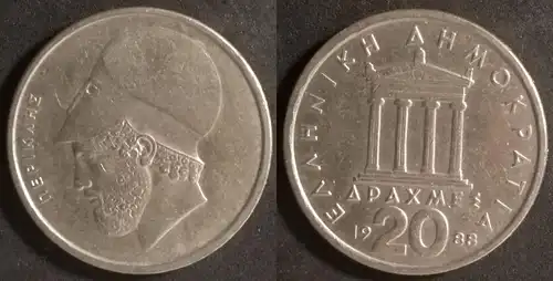 Griechenland  - 20 Drachmen 1988