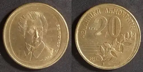 Griechenland  - 20 Drachmen 1994 