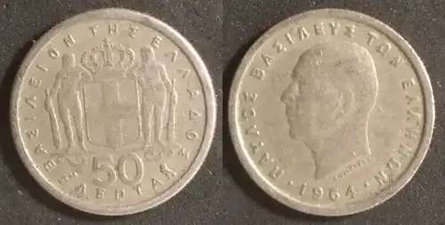 Griechenland  - 50 Lepta 1964 