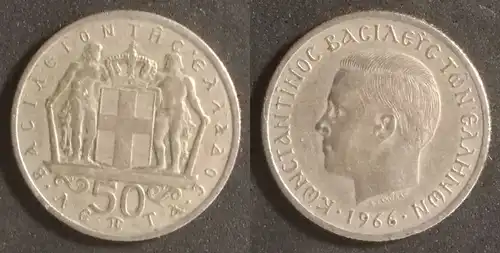 Griechenland  - 50 Lepta 1966 