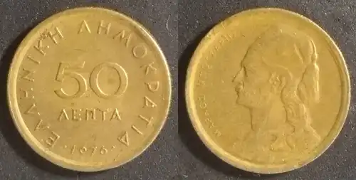 Griechenland  - 50 Lepta 1976 